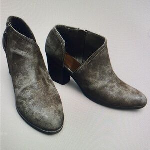 Gray Heeled Boots